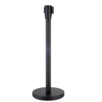 Line Stand Post Retractable Queue Pole Crowd Control Barrier With Tape