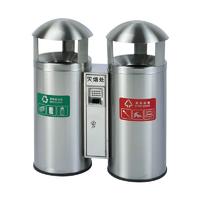 Round stainless steel trash can classification environmental protection