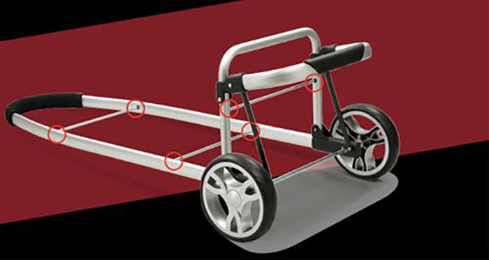 BoXin-Read Holiday travel portable luggage cart easy to accompany