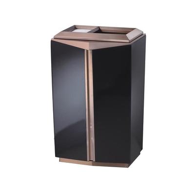 BOXIN Indoor high-grade stainless steel floor trash can for hotel