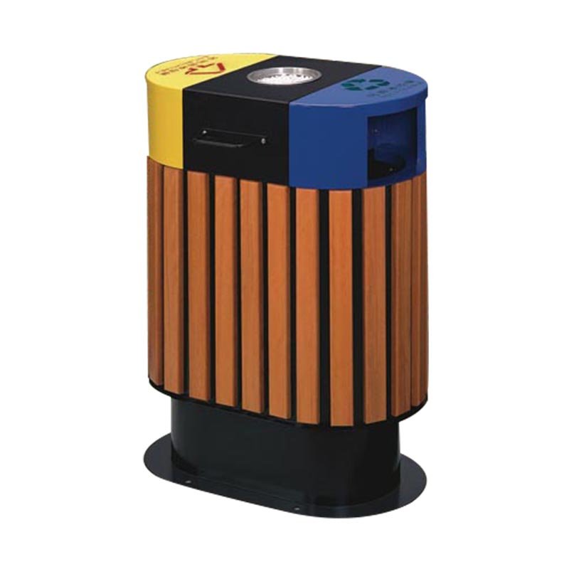 Buy wholesale outdoor wooden garbage trash bin direct from china