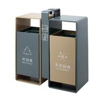 High Quality 120L SS Exterior Collection Segregated Standard Type Of Recycling Waste Dust Bin