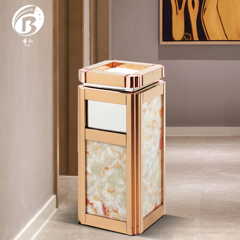 Hotel Stainless Steel Trash Bin Trash Can Waste Bin Dustbin