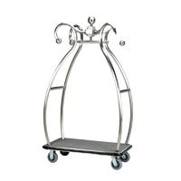 BOXIN Service Stainless Storage Trolley for Hotel Lobby With Wheels