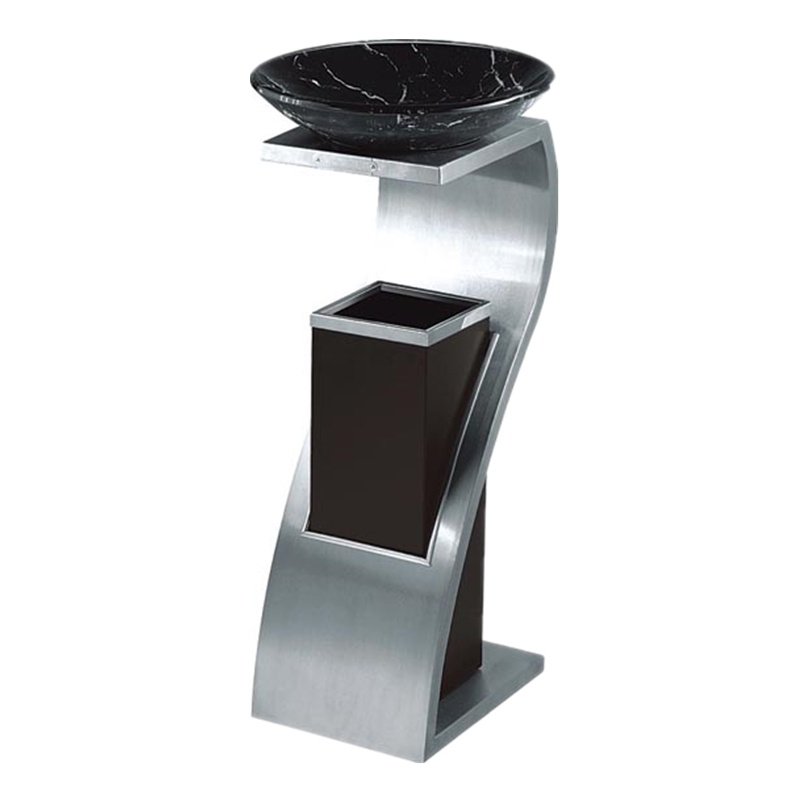 BoXin-Find Garbage Can With Ashtray Metalstainless Steel Garbage Can Hotel