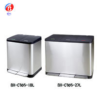Stainless steel classification pedal trash can barrel home outdoor hotel office school shopping mall and industrial barrel
