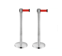Oem steel queuing control Retractable belt post q manager suppliers boom stanchion que barriers for bank For Sale-BoXin