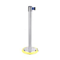 High Quality Retractable Crowd Control Belt Queue Pole For Bank